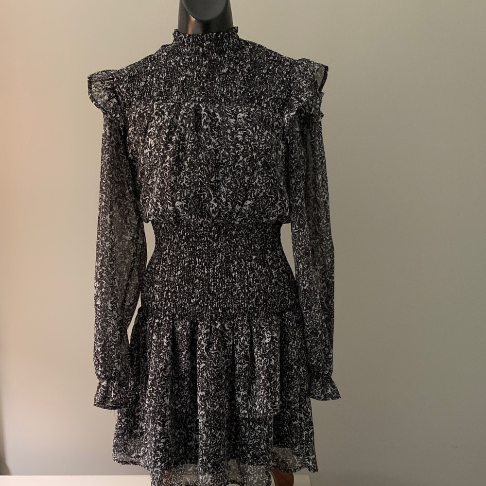 She + Sky Elegant Black and White Women's Dress | Size SMALL